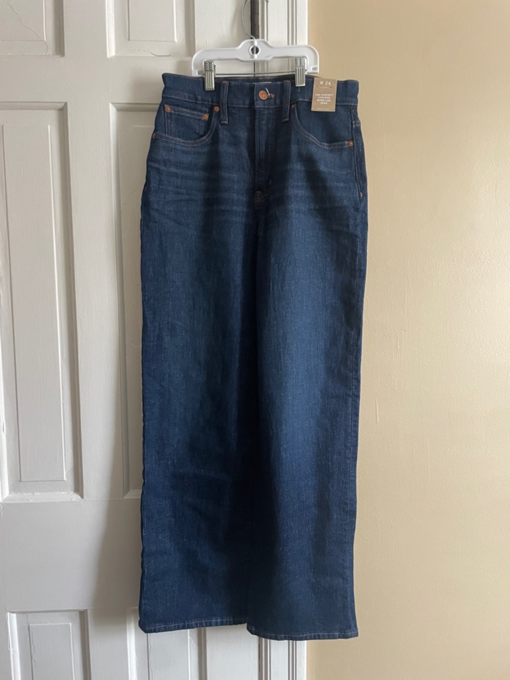 Madewell Vintage Wide Leg Dark Indigo Denim Jeans
